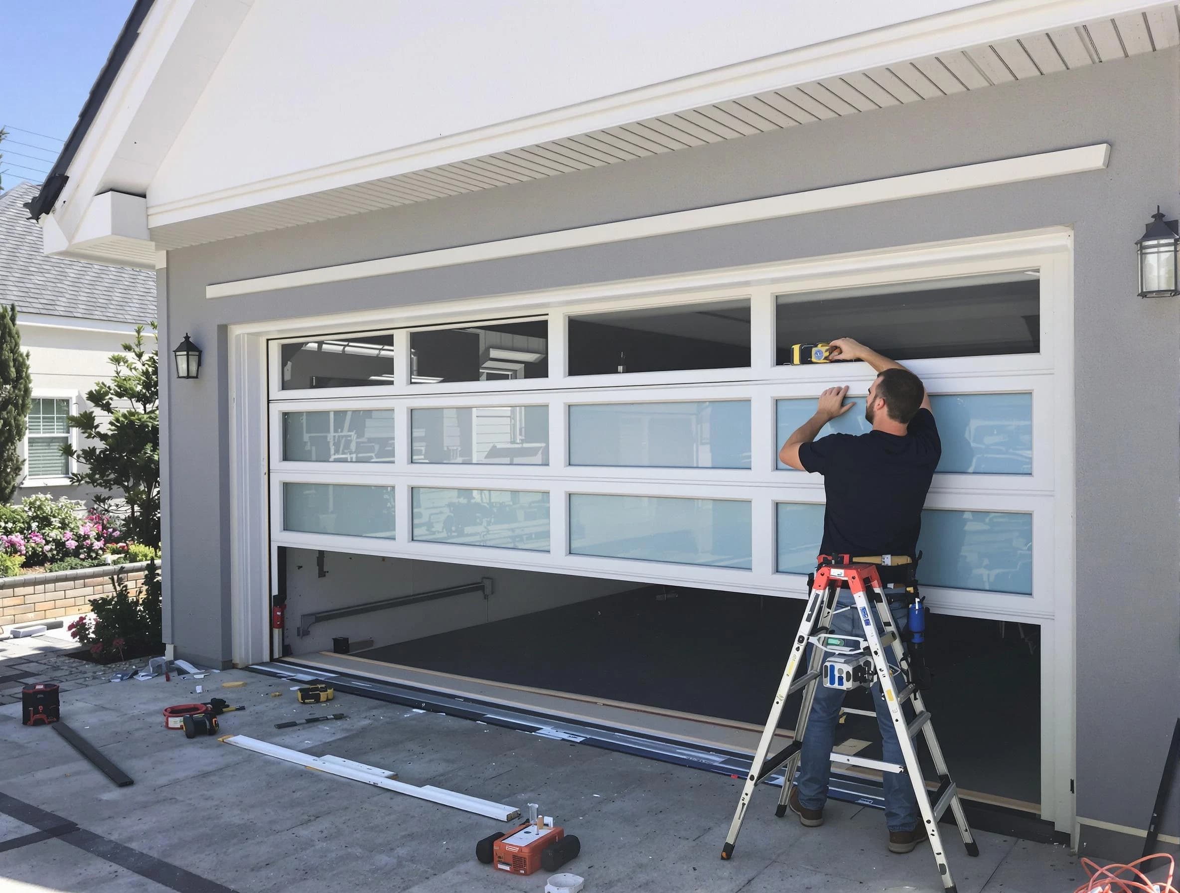 Todd Creek Garage Door Repair team performing garage door replacement in Todd Creek