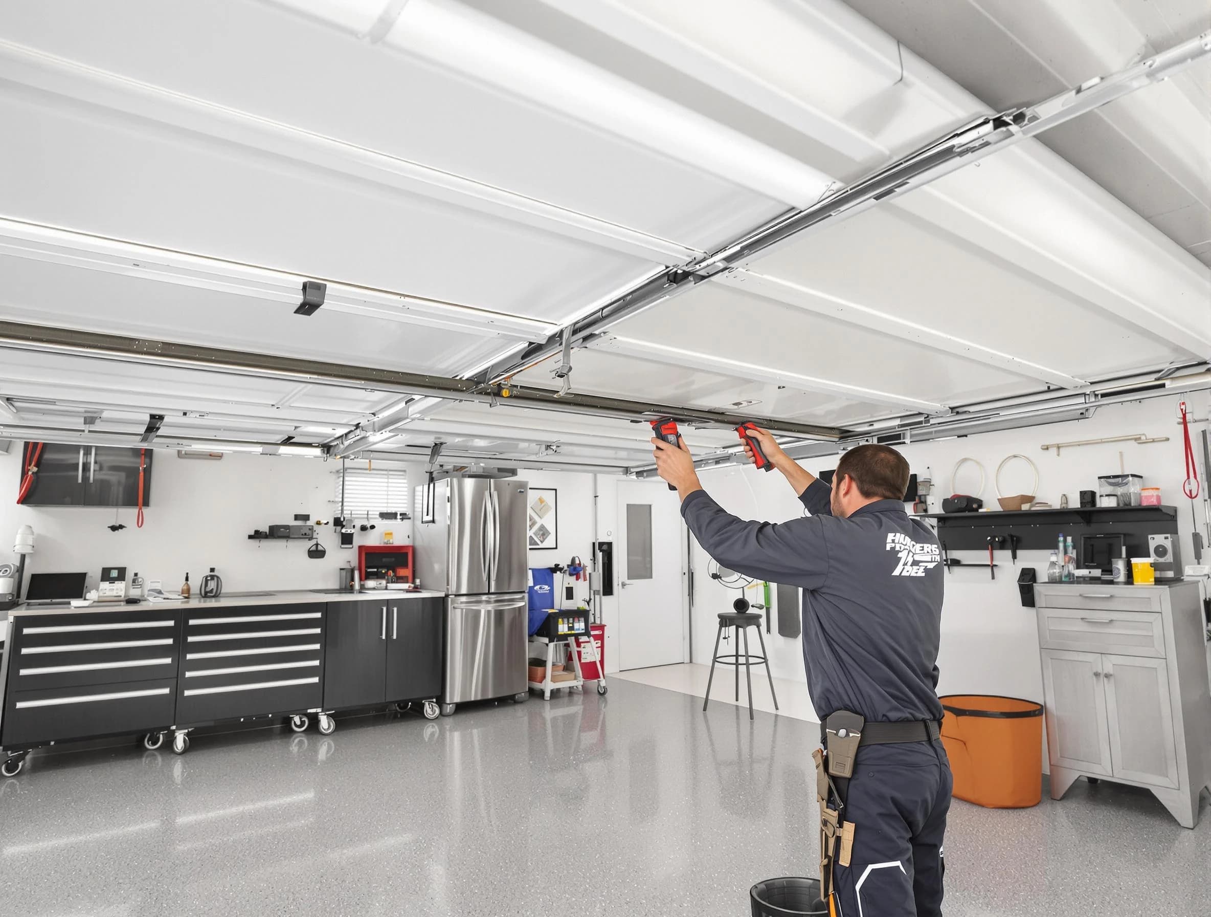 Overhead garage door repair service by Todd Creek Garage Door Repair in Todd Creek