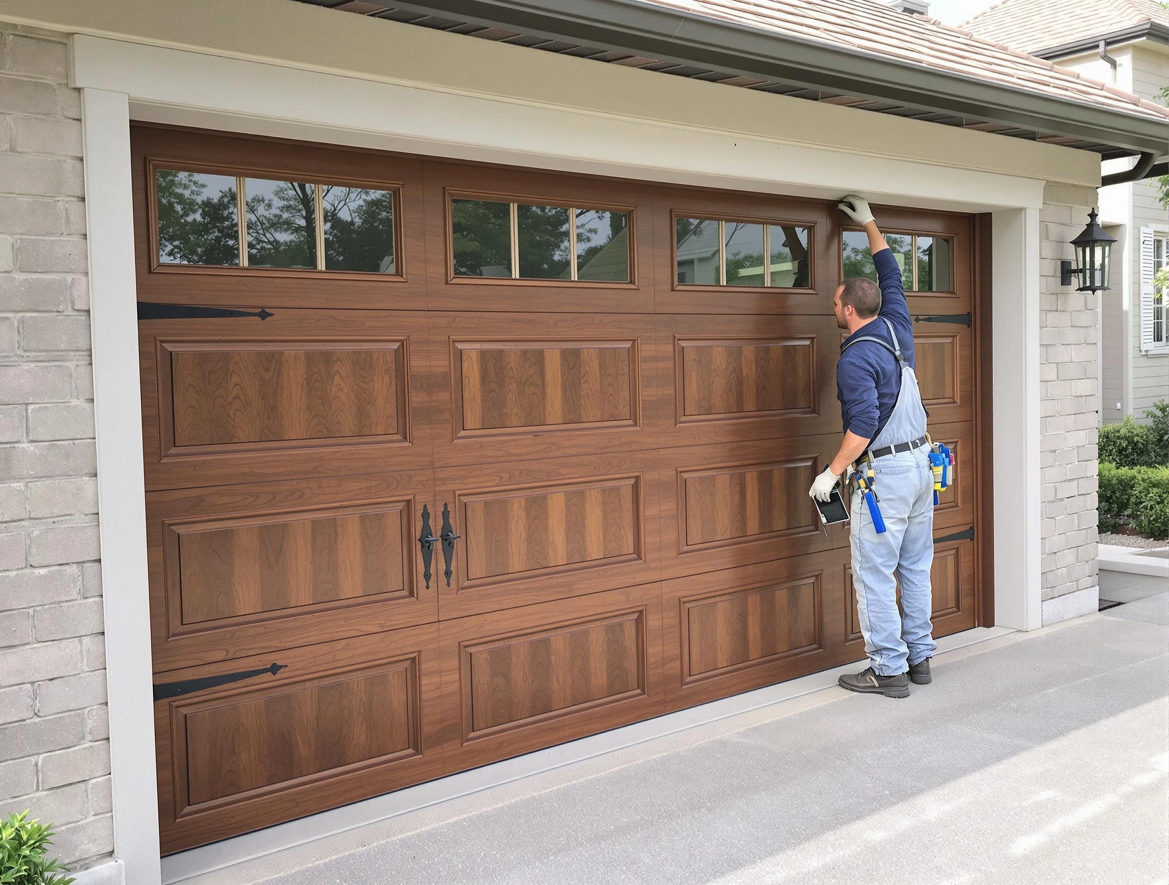 Custom garage door showcase by Todd Creek Garage Door Repair in Todd Creek